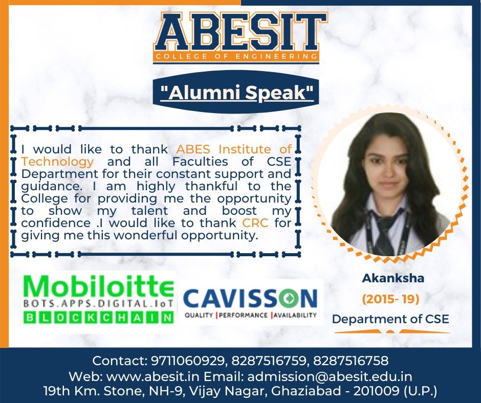 Alumni Speak – Akanksha(CSE)