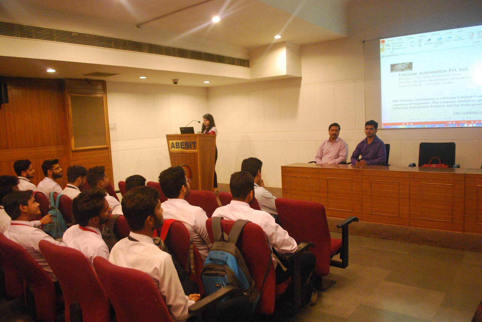 Campus Recruitment Drive of Uncease Automation