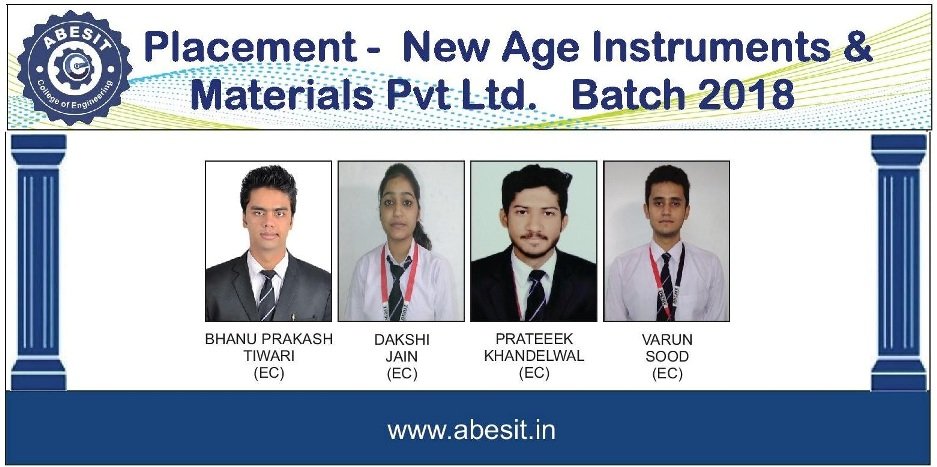 Selections in New Age Instruments & Materials Pvt. Ltd.