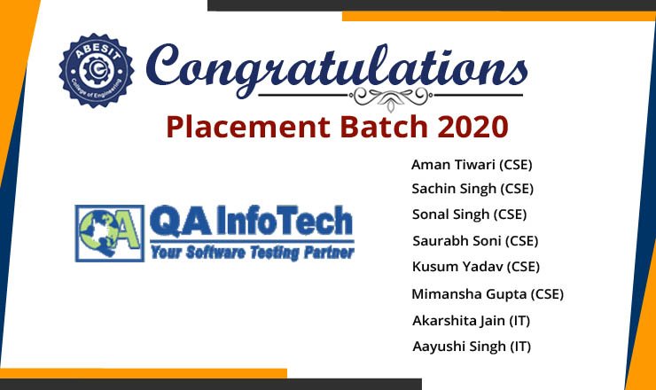 Selections in QA InfoTech.